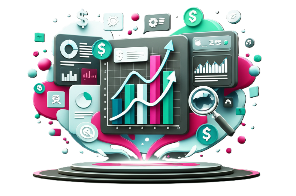 Illustration of financial data analysis
